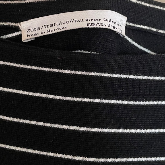 Black striped dress - Picture 2 of 2